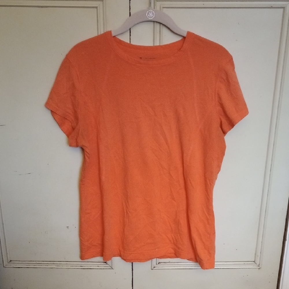 Tek Gear Orange Short Sleeve T-Shirt Casual Style